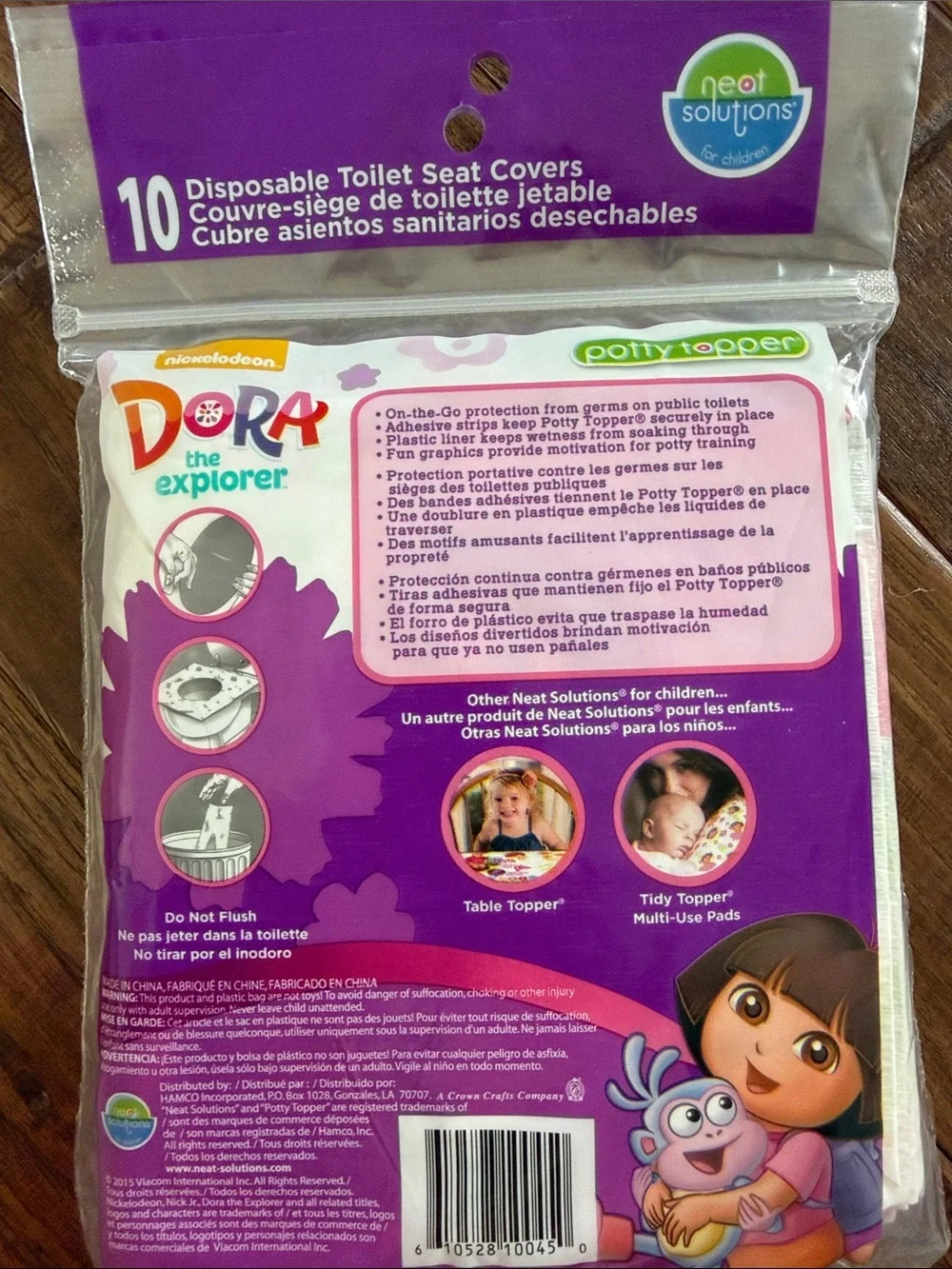Neat Solutions Potty Topper Dora the Explorer Disposable Seat Covers 6 Packs 10